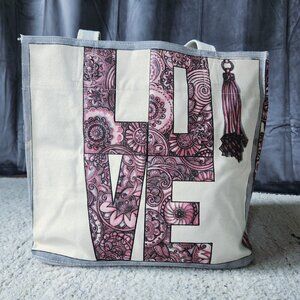 Brighton "Love is in Bloom Sweetheart" Canvas Tote Bag